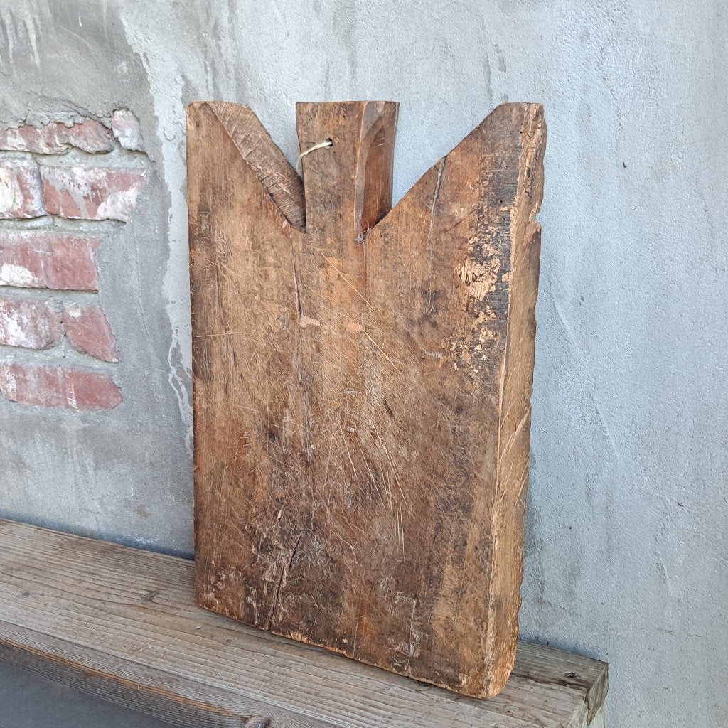 Oude brocante dikke houten broodplank snijplank plank Etage3, Gebruikt, ., Ophalen of Verzenden, .