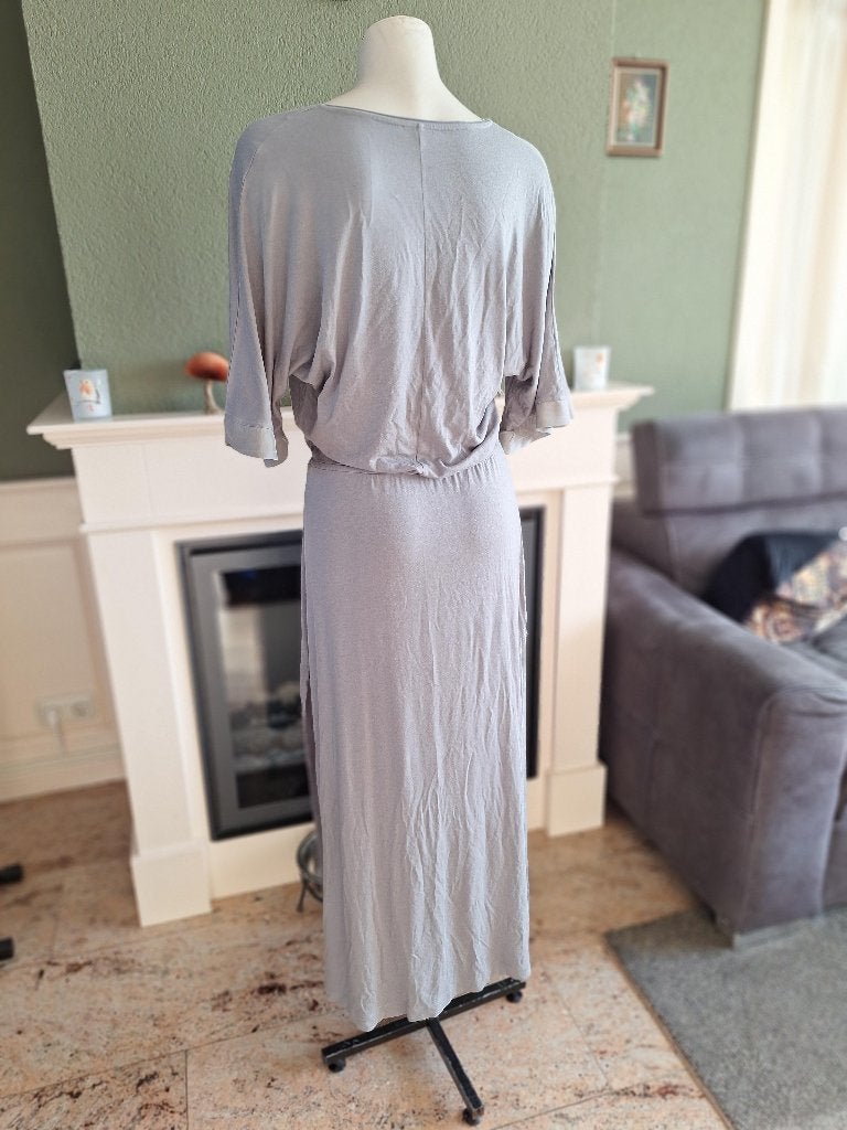Hunkydory lange grijze jurk M 38, Maat 38/40 (M), Verzenden, Hunkydory, Grijs