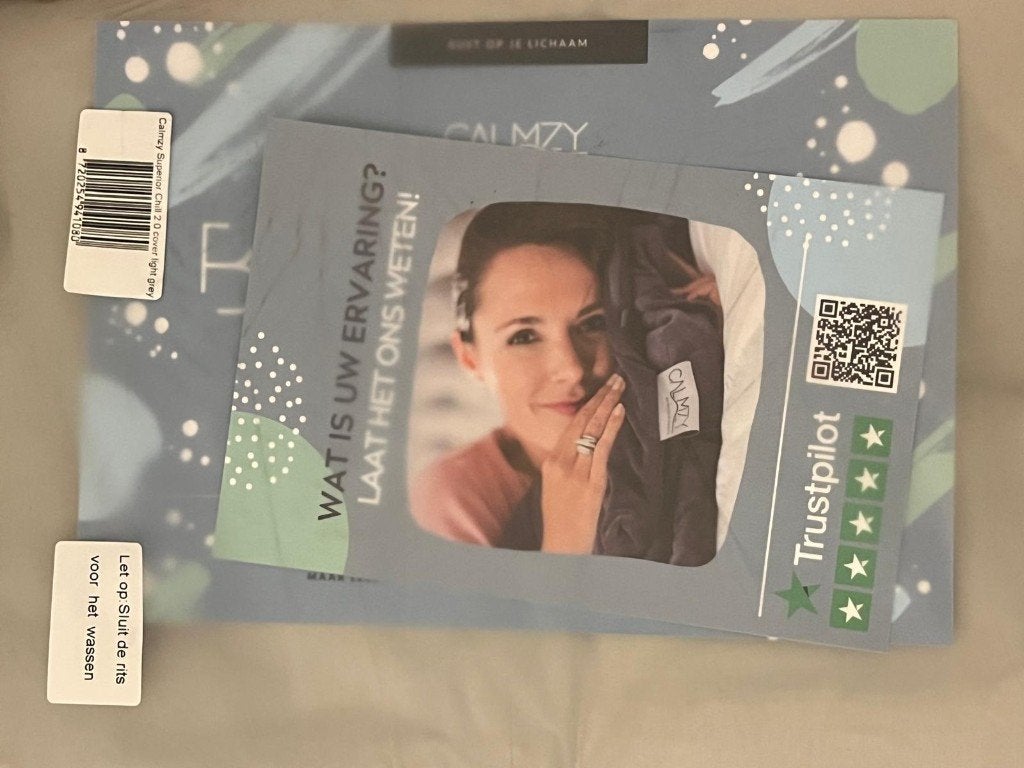Calmzy Superior Chill 2.0 Hoes - Lichtgrijs, Eenpersoons, Dekbedovertrek, Onbekend, Nieuw