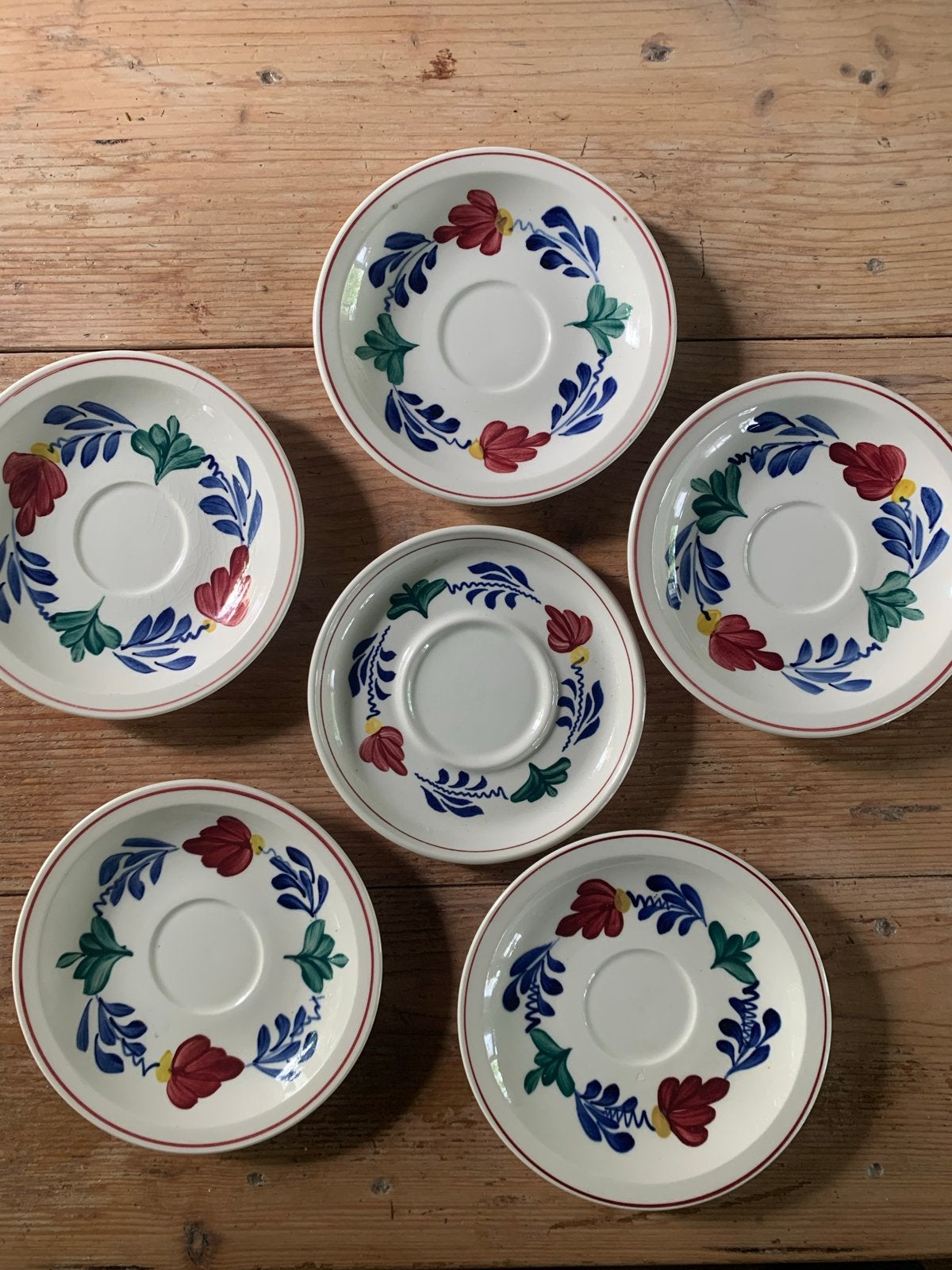 Boerenbont schoteltjes - Set van 6, Antiek en Kunst, Ophalen of Verzenden
