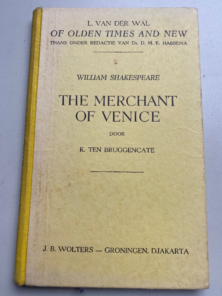 The merchant of Venice ,William Shakespeare, Gelezen, Ophalen of Verzenden, K.ten Bruggencate, Toneel