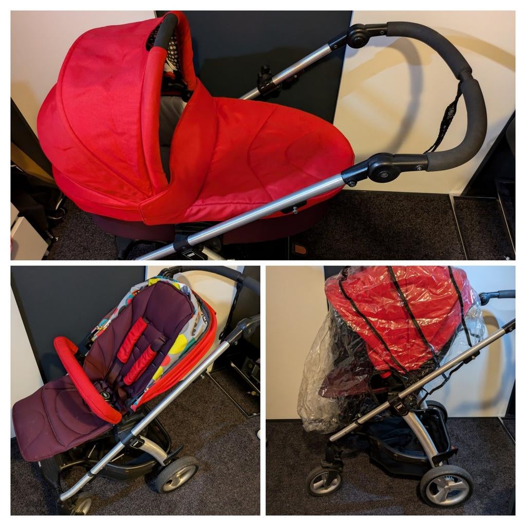 Mutsy kinderwagen met reiswieg en buggyzit, Ophalen, Gebruikt, Combiwagen, Met reiswieg