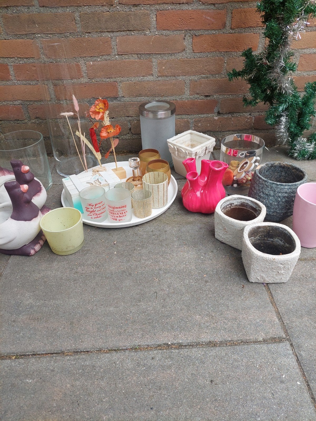 gratis vazen,bloempot,enz, Ophalen
