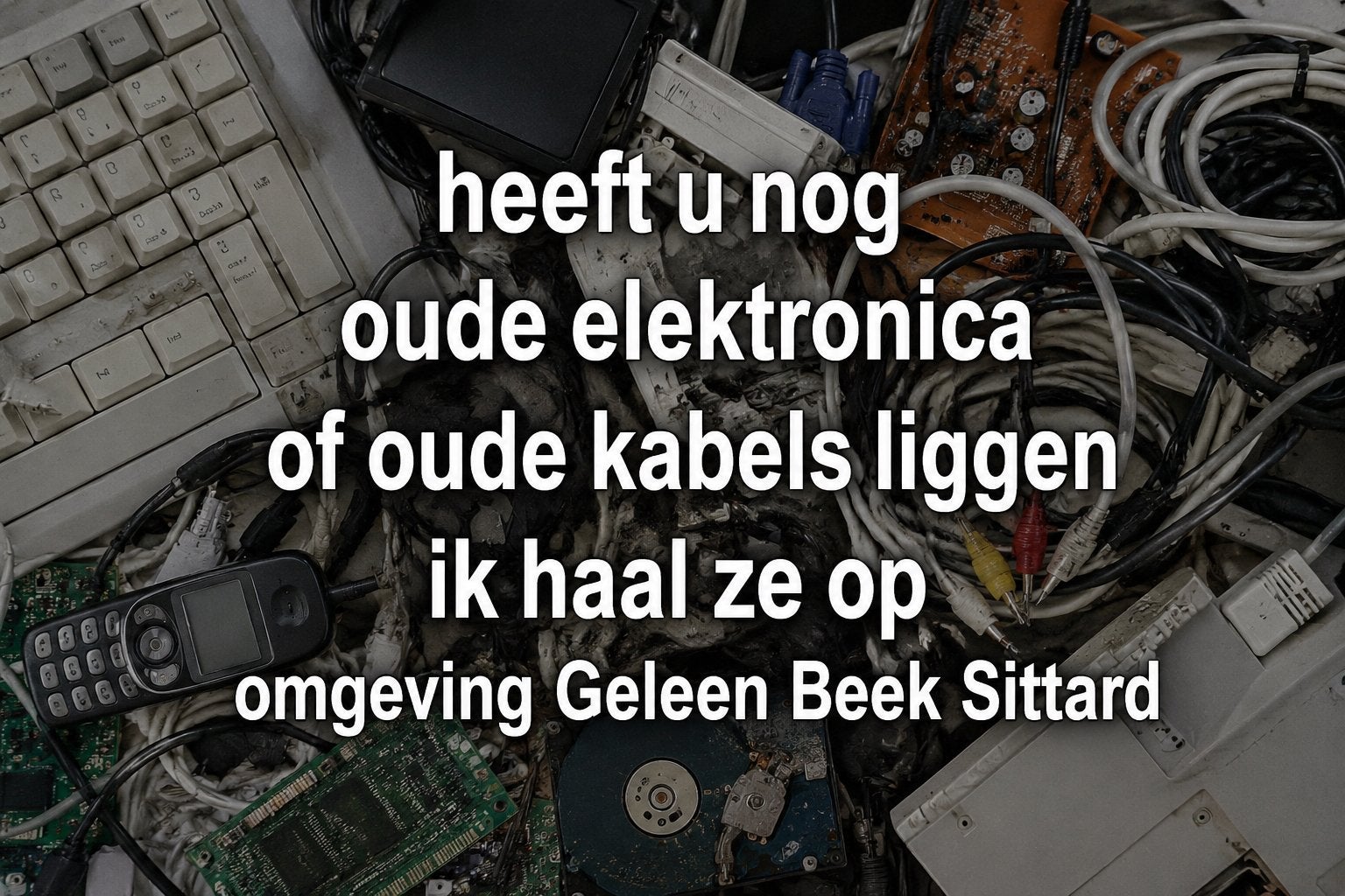 Gratis ophalen van kabels en elektrische apparaten, Computers en Software, Pc- en Netwerkkabels, Niet werkend, Ophalen