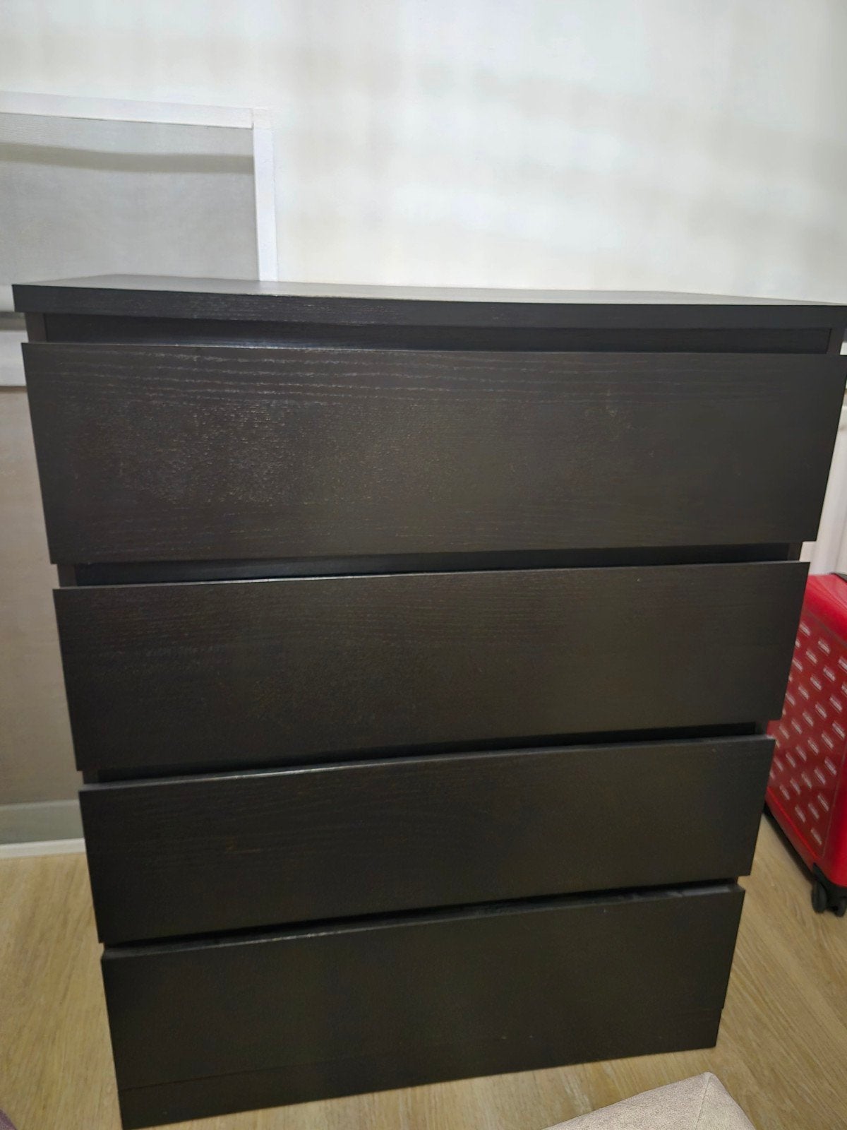 ikea malm ladekast, Ophalen, 100 tot 150 cm, Eikenhout, 50 tot 100 cm