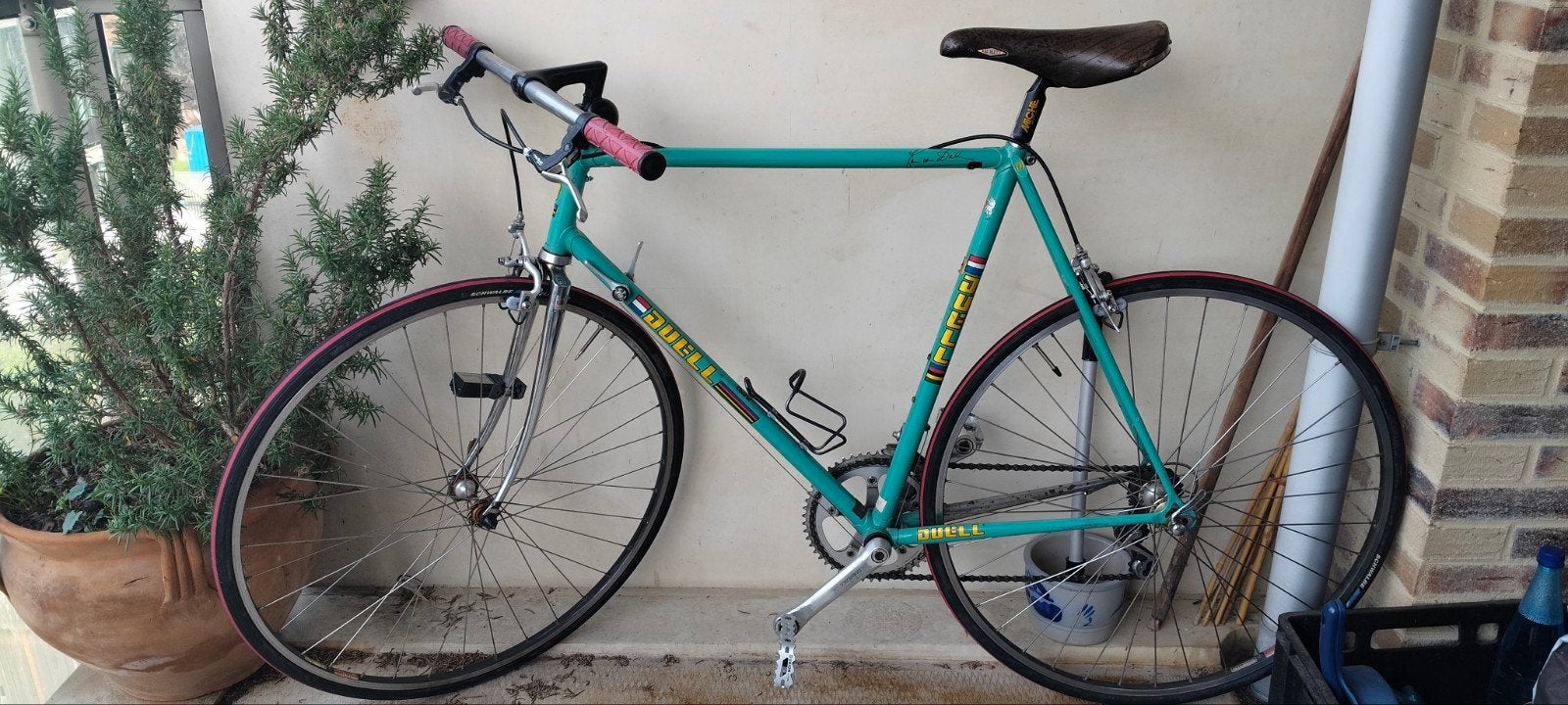 Duell racefiets, 12 versnellingen, staal, handgemaakt in NL, Gebruikt, Ophalen, Overige merken, 10 tot 15 versnellingen