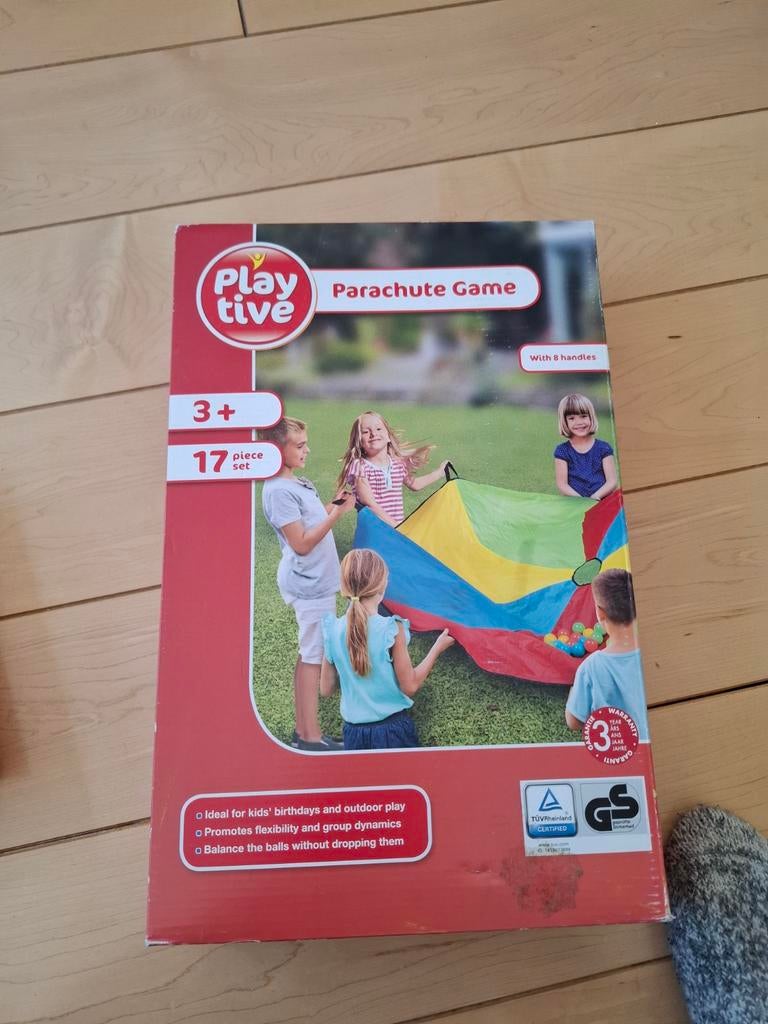Playtive Parachute Spel - 17-delige set voor buitenplezier, Ophalen of Verzenden, Nieuw, Jongen of Meisje
