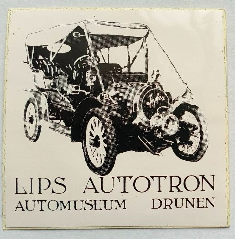 Sticker Lips Autotron Automuseum Drunen, Ophalen of Verzenden, Zo goed als nieuw, Bedrijf of Vereniging