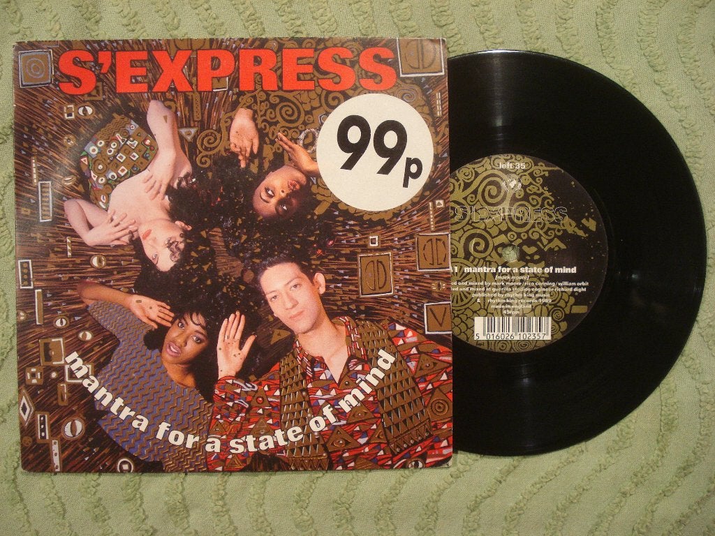 S-Express 7" Vinyl Single: ‘Mantra for a state of mind’ (UK), Ophalen of Verzenden, Zo goed als nieuw, 7 inch, Pop