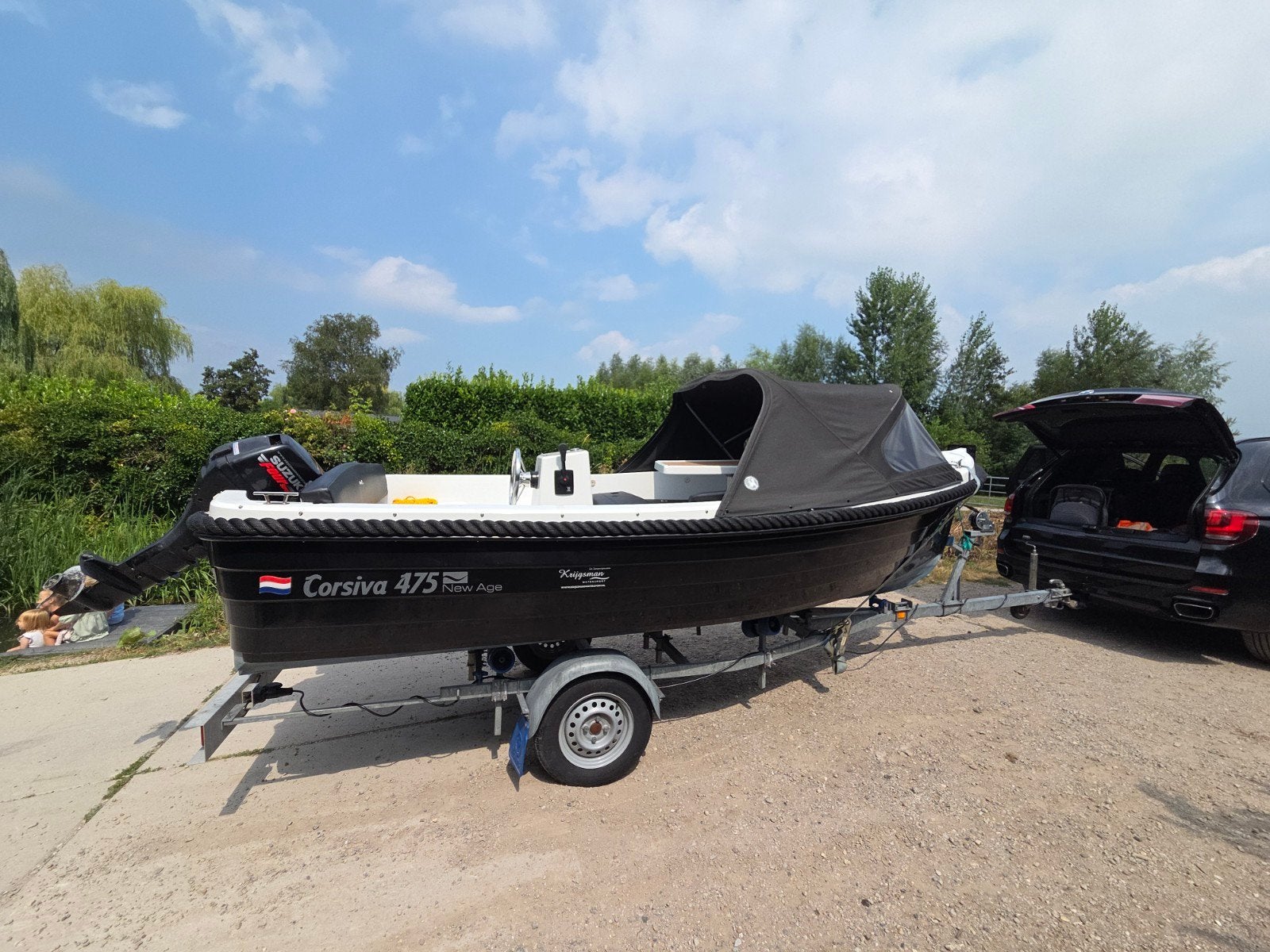 Corsiva 475 New Age sloep Suzuki buitenboordmotor en trailer, Gebruikt, Rondzit, Ophalen of Verzenden, Corsiva