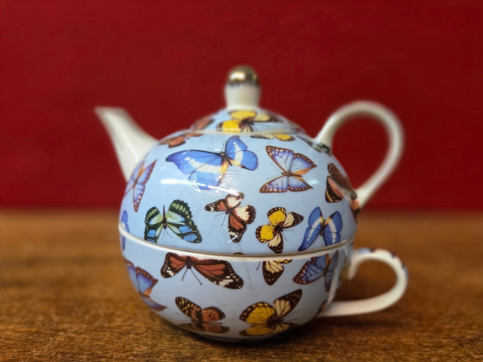 leuke vlinder theeset, Antiek en Kunst, Antiek | Servies los, Verzenden