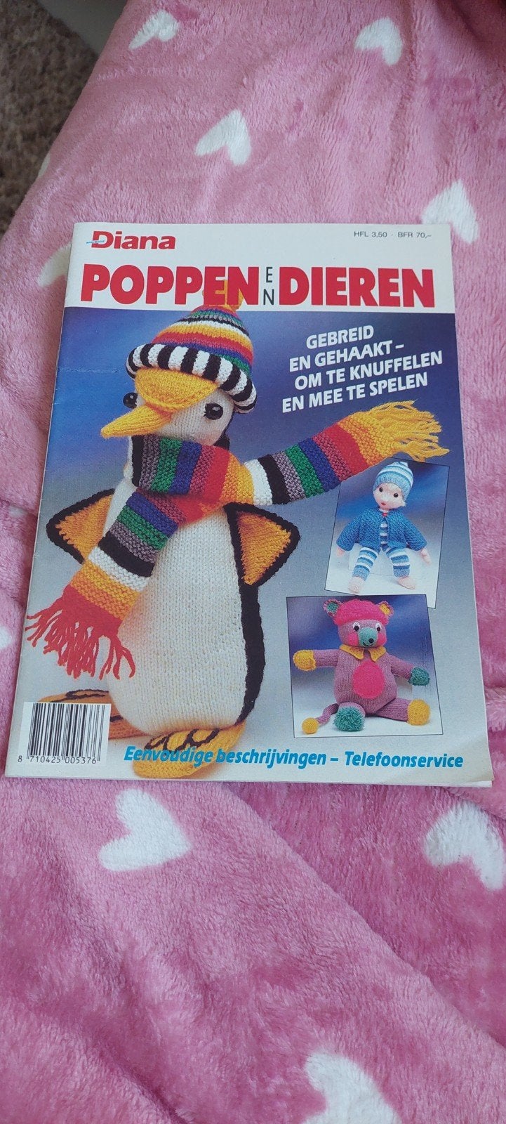 DIANA POPPEN EN DIEREN BREIEN &HAKEN OM TE SPELEN / KNUFFEL, Ophalen of Verzenden, Breien of Haken, Patroon of Boek