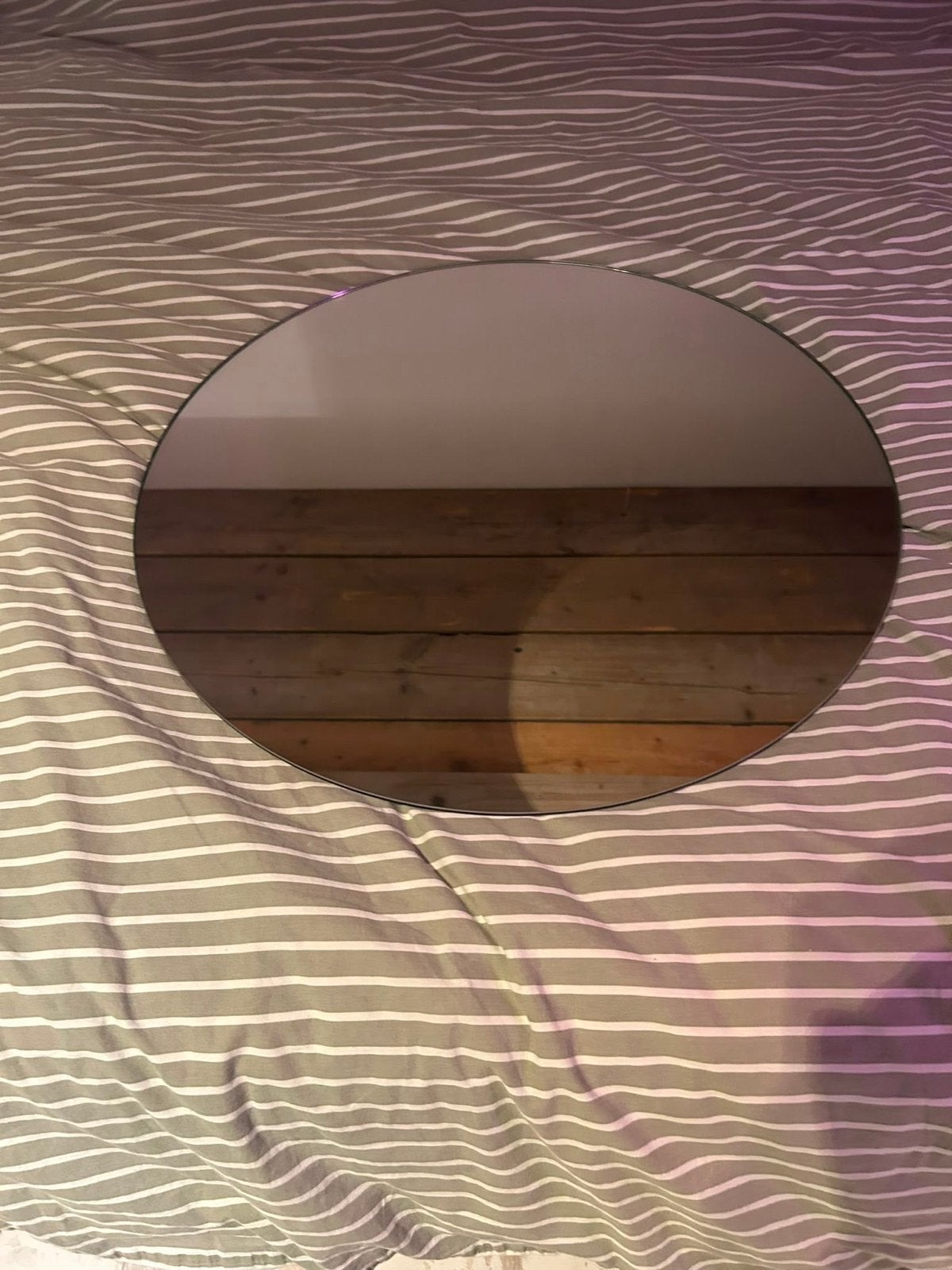 Ronde spiegel 60cm diameter, Ophalen, Gebruikt, Rond, Minder dan 100 cm