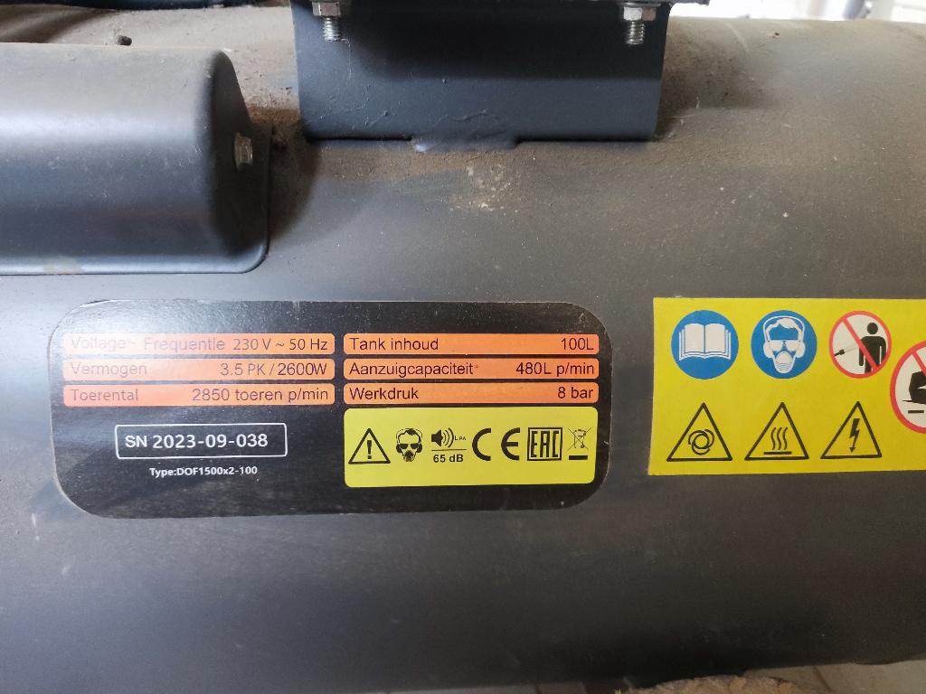 Compressor, Ophalen, 400 tot 800 liter/min, Zo goed als nieuw, Olievrij