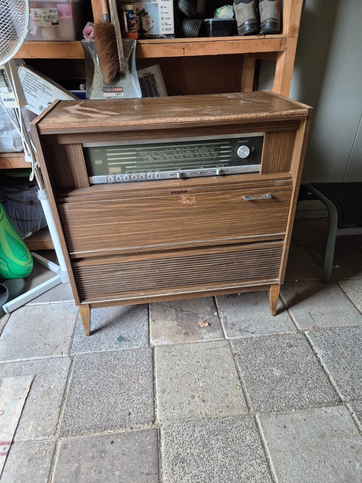 vintage radio meubel, Ophalen, Gebruikt, Minder dan 45 cm