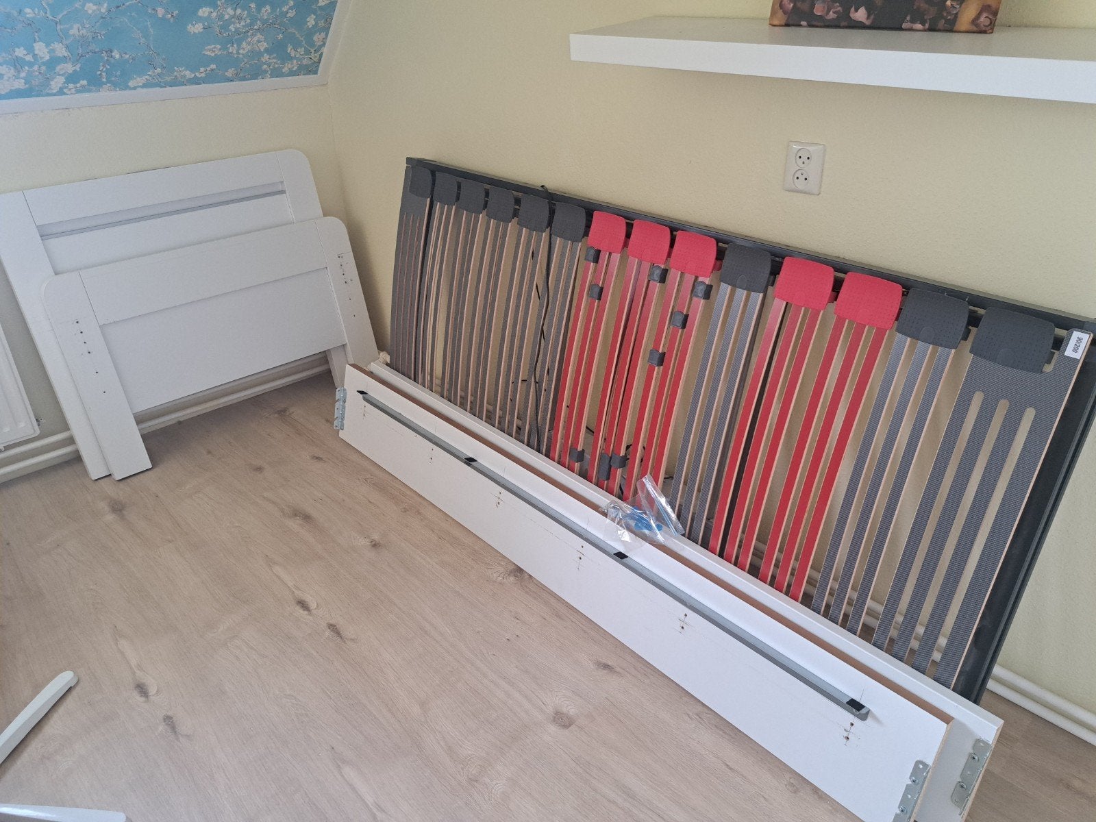 wit (senioren)ledikant, Ophalen, Gebruikt, 90 cm, Eenpersoons