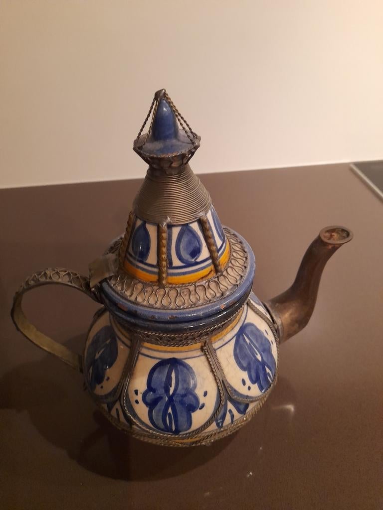 Arabische theepot en fles, Ophalen of Verzenden
