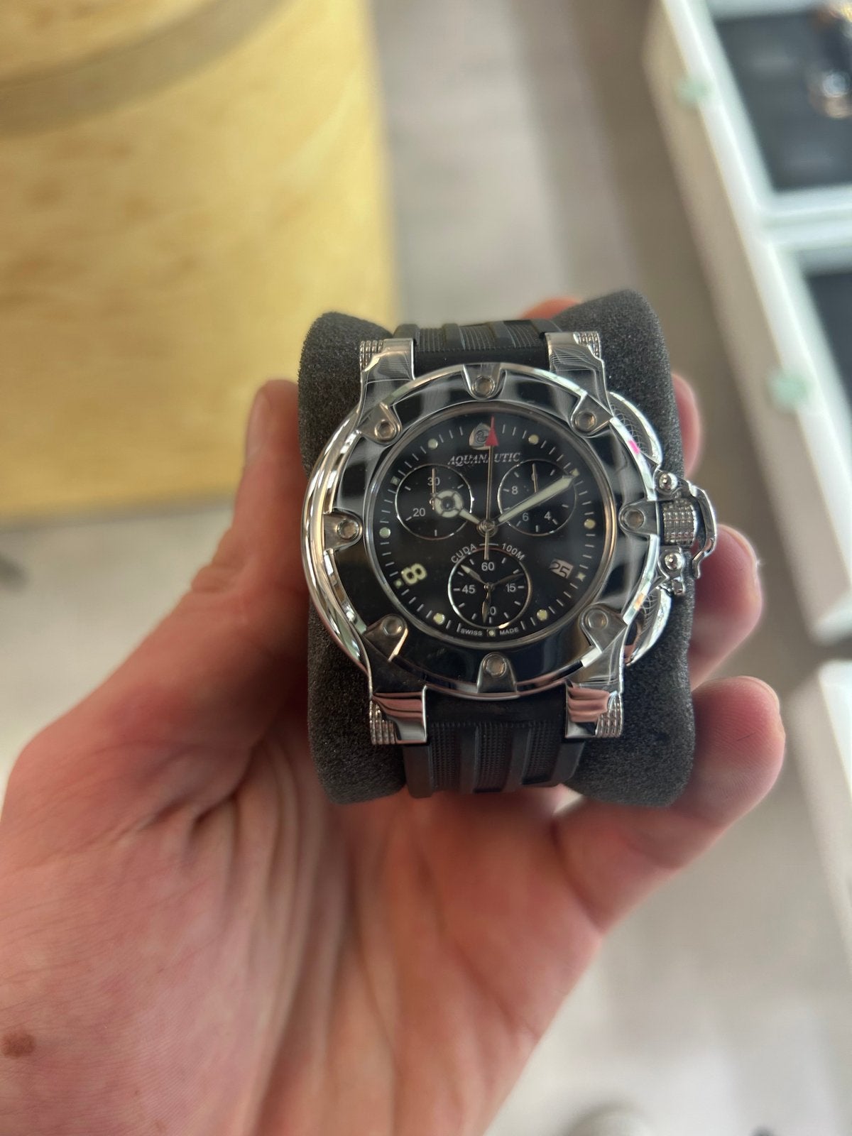 Aquanautic King Cuda Chronograph, Sieraden, Tassen en Uiterlijk, Overige merken, Staal, Polshorloge, Nieuw