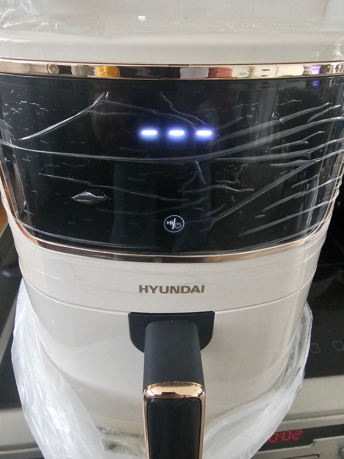 Hyundai Airfryer met LED paneel - 4.2L Wit Nieuwe, Ophalen, Nieuw, Airfryer, 1000 t/m 1499 gram