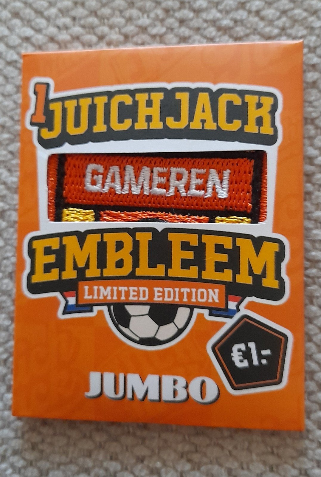 Juich embleem Gameren, Verzamelen, Jumbo, Ophalen of Verzenden