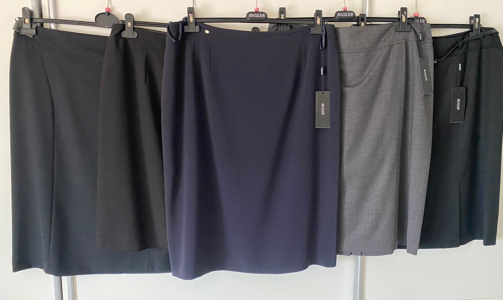 7 uni rokken zwart grijs navy Basler Lucia KSTN maat 46, Verzenden, Nieuw, Maat 46/48 (XL) of groter