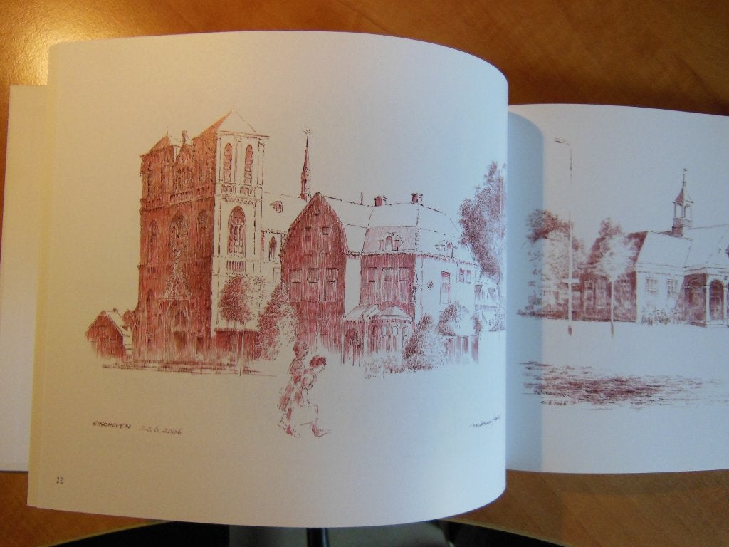 Eindhoven en De Kempen, pentekeningen M. Jepkes, nieuw, Boeken, Ophalen, Nieuw, Schilder- en Tekenkunst, Michael Jepkes