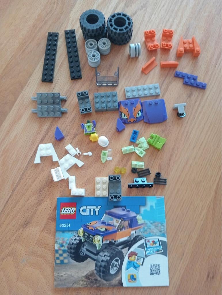 Lego City 60251 Monster Truck met instructies, City, Ophalen of Verzenden, Zo goed als nieuw, Complete set