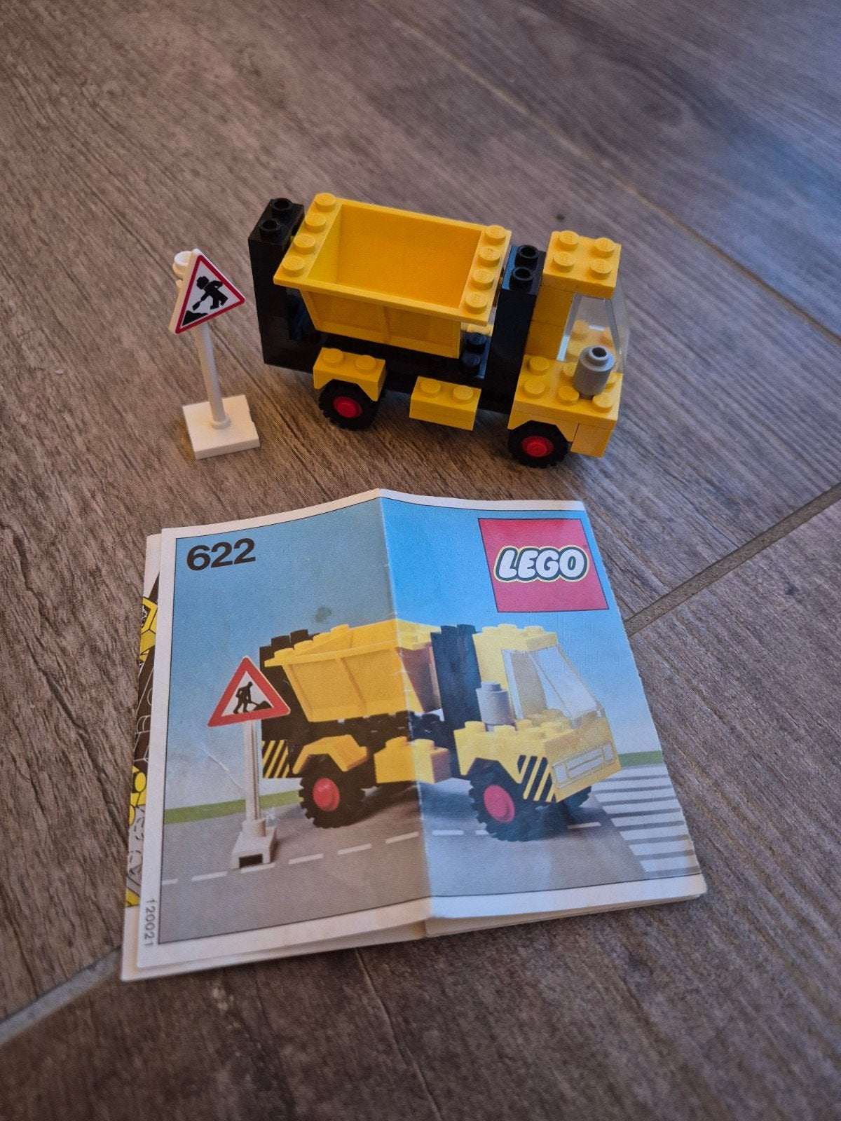 Vintage LEGO 622 Kiepwagen met instructieboekje, Ophalen of Verzenden, Gebruikt, Overige merken