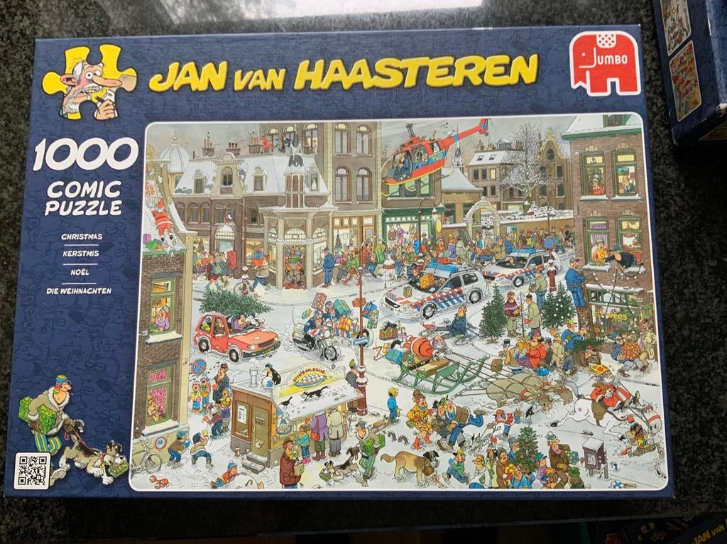 Jan van Haasteren puzzel 1000 stukjes Kerstmis, Ophalen of Verzenden, 500 t/m 1500 stukjes, Zo goed als nieuw