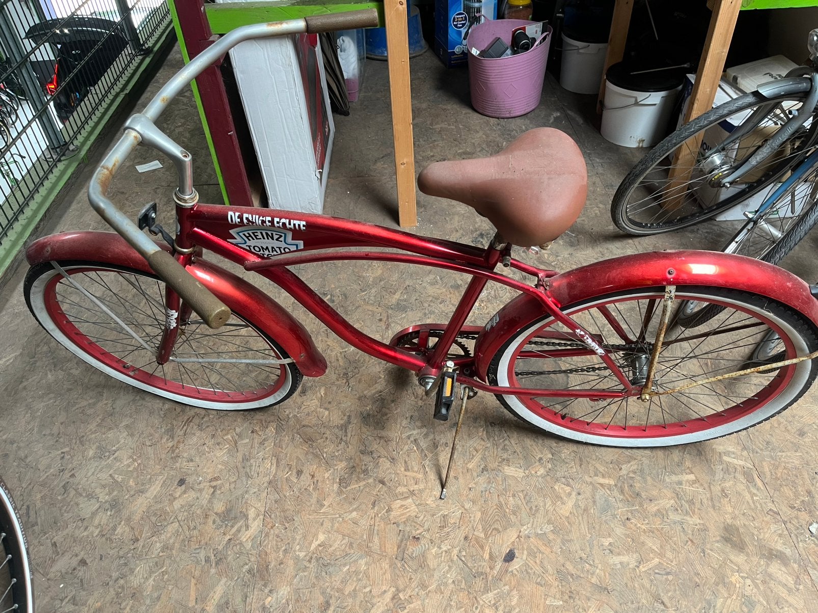 Ketchup fiets, Ophalen, Zo goed als nieuw, Staal