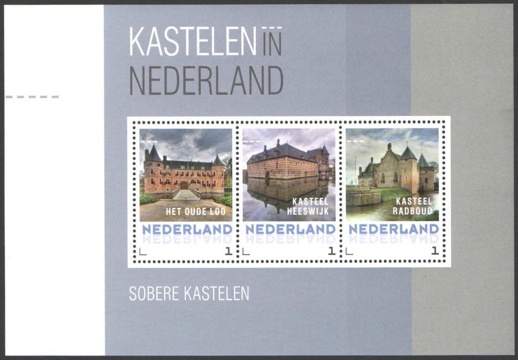 Postzegels Kastelen in Nederland: Sobere Kastelen, Ophalen of Verzenden, Na 1940, Postfris