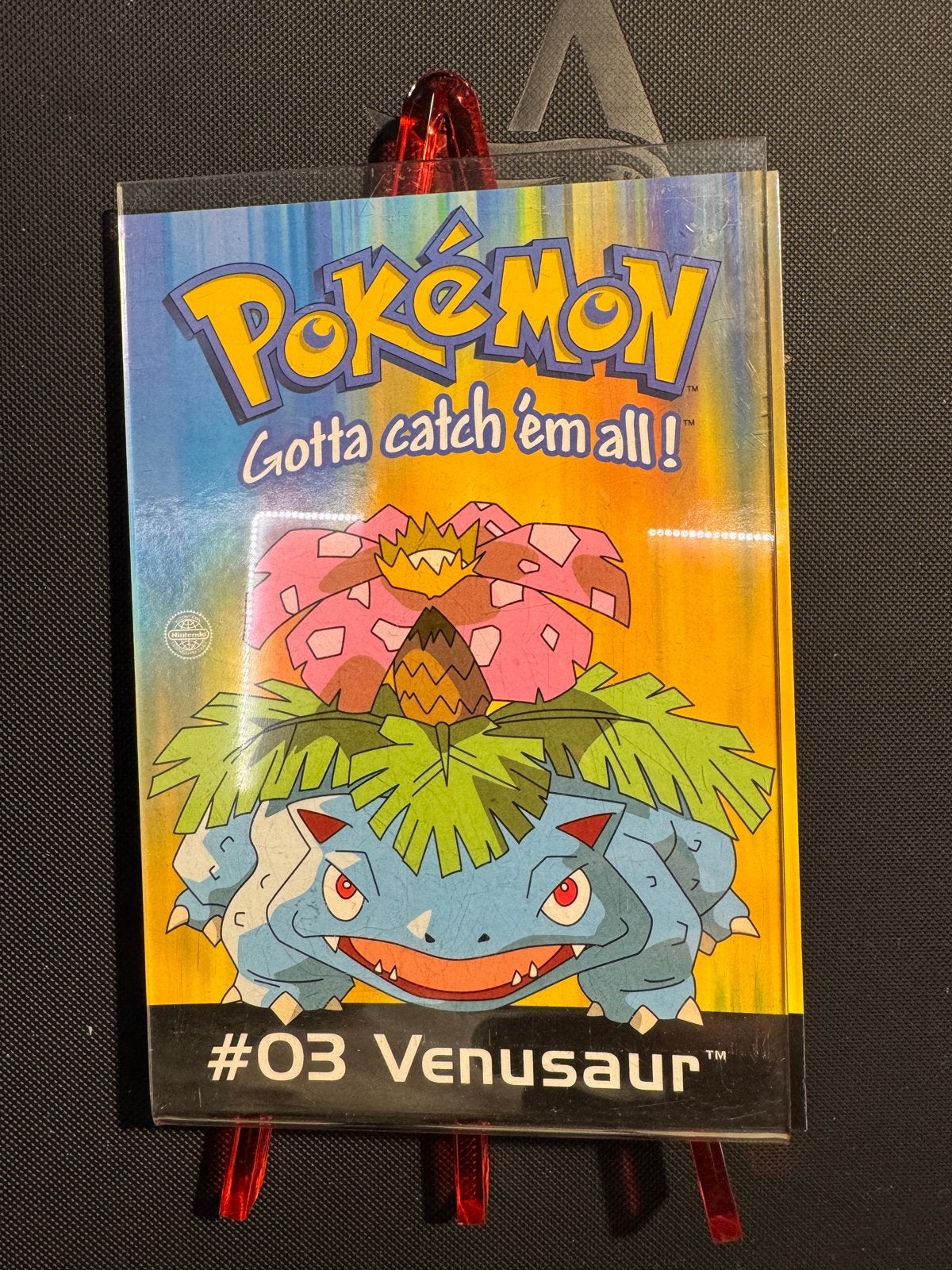 Pokemon Venusaur Ansichtkaart met Display Houder, Ophalen of Verzenden, Losse kaart