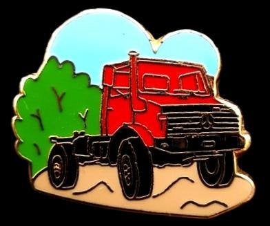 Unimog pin- meerkleurig emaille, Verzenden, Nieuw, Transport, Speldje of Pin