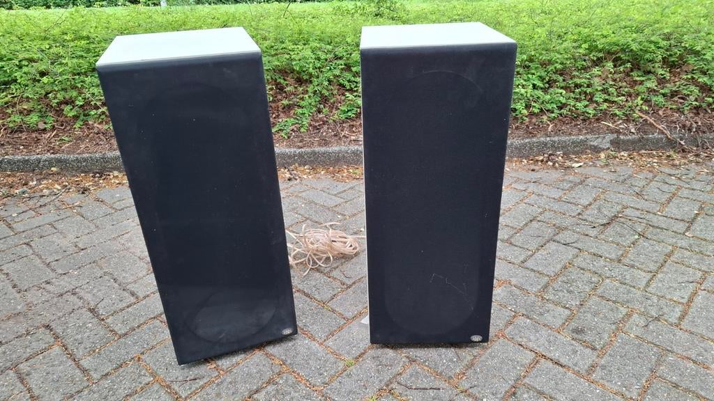 BNS Symphony Luidsprekers - 120 Watt - 72x28x33 cm, Audio, Tv en Foto, Luidsprekers, Gebruikt, 60 tot 120 watt, Front, Rear of Stereo speakers