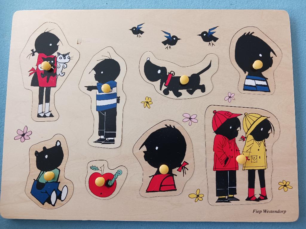 Houten puzzel Jip en Janneke, Ophalen of Verzenden, 10 tot 50 stukjes, Zo goed als nieuw