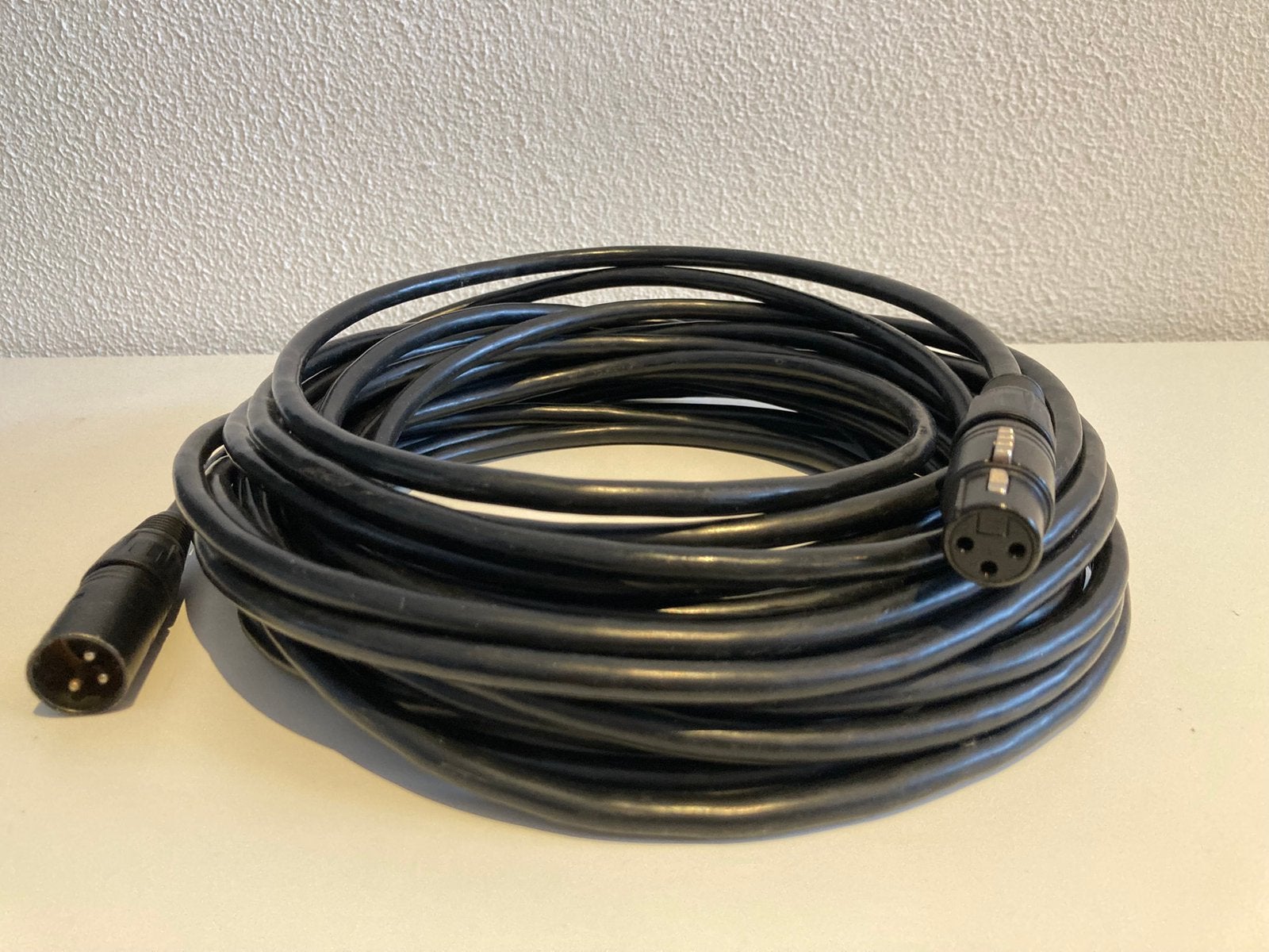 Heavy duty 3 polige XLR male/female audio/microfoon kabel, Ophalen of Verzenden, Zo goed als nieuw, 5 tot 10 meter, Overige kabels