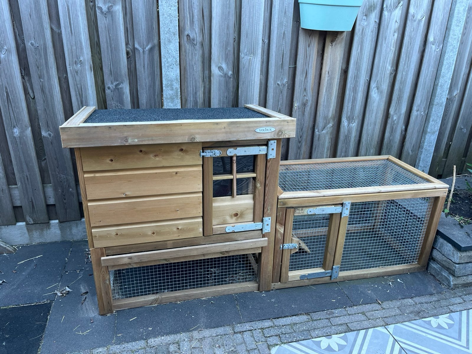 Voldux Gradje luxe konijnenverblijf, Ophalen, 110 cm of meer, Zo goed als nieuw, 90 cm of meer