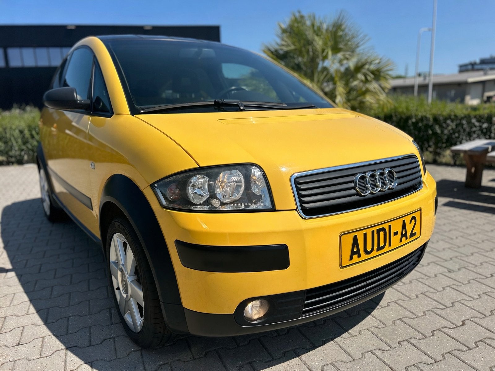 Audi A2 Colour Storm slechts 125000 km onderhoudshistorie!, Auto's, Stof, 4 cilinders, Geel, Handgeschakeld