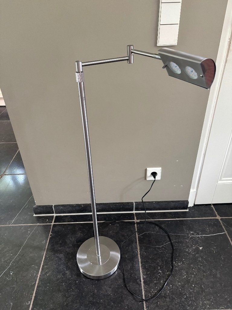 Moderne staande lamp, Ophalen, Gebruikt, 100 tot 150 cm, Metaal