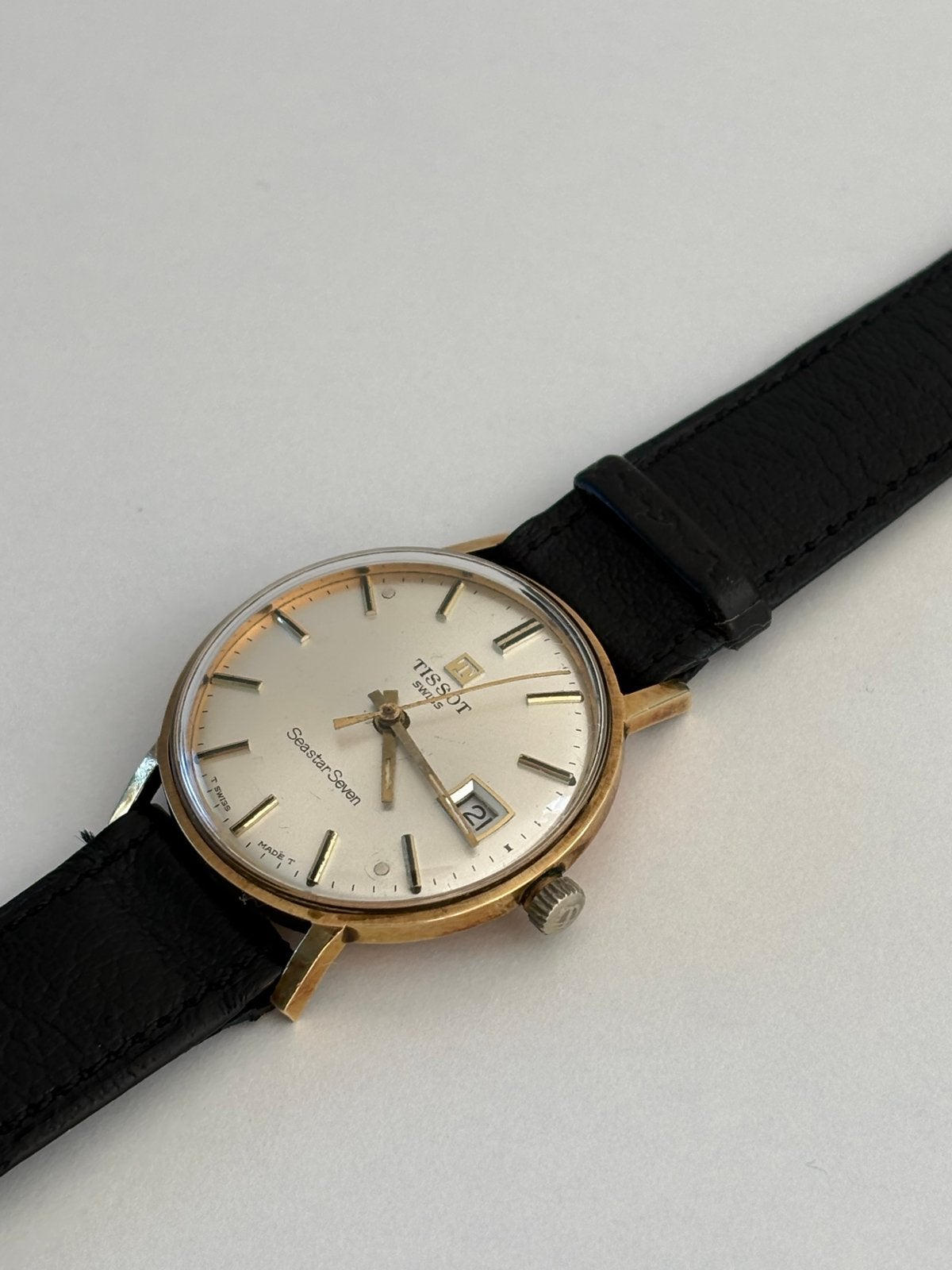 Tissot Seastar Seven 14K Gouden Horloge, Overige merken, Polshorloge, Ophalen of Verzenden, Goud