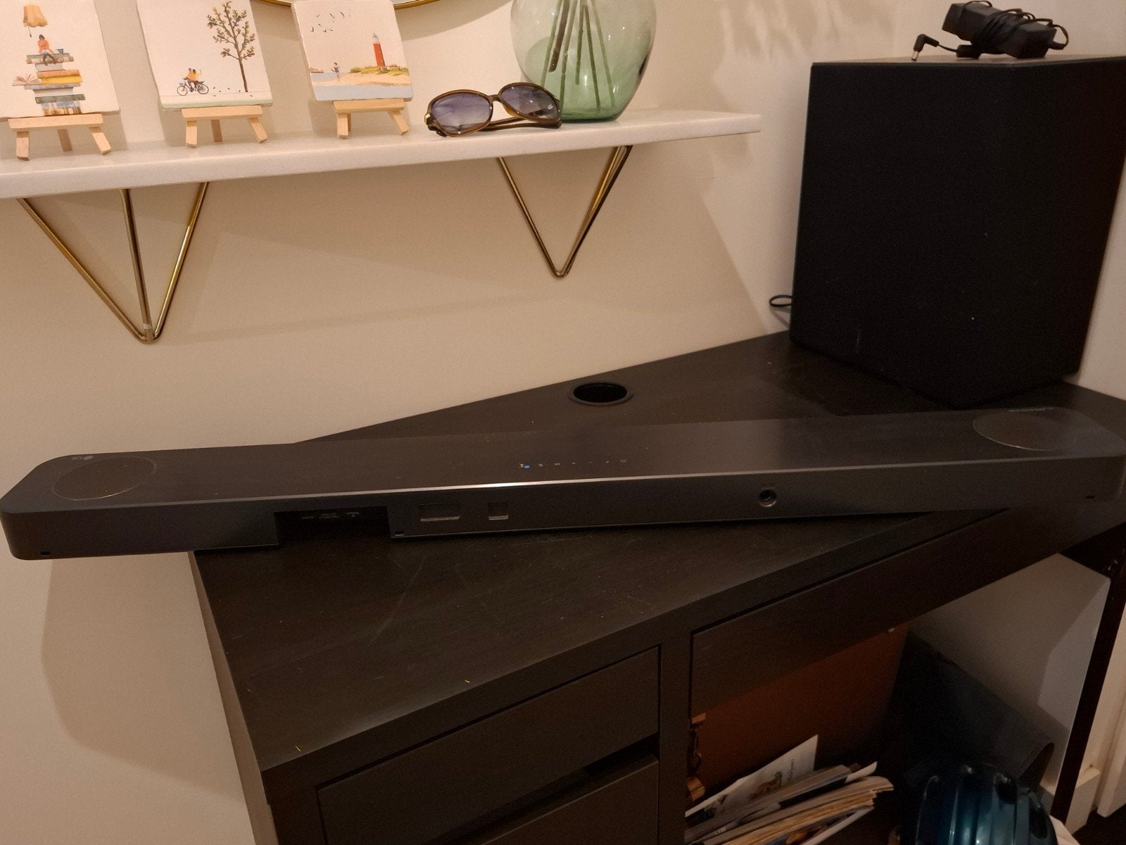 LG Soundbar DS90QY met draadloze subwoofer, Ophalen, Bluetooth, Zo goed als nieuw