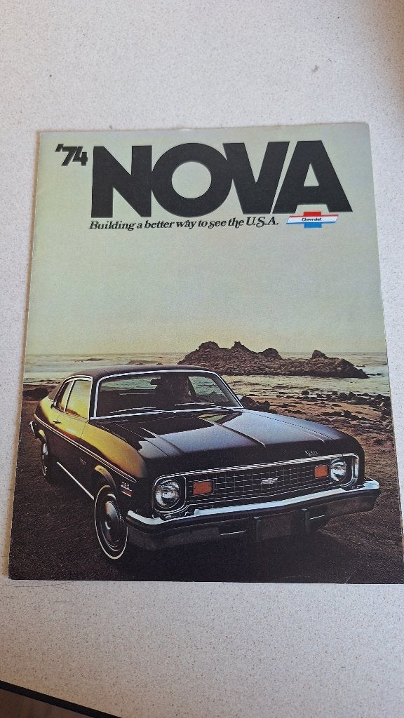 chevrolet nova folder, Ophalen of Verzenden, Gelezen, Chevrolet