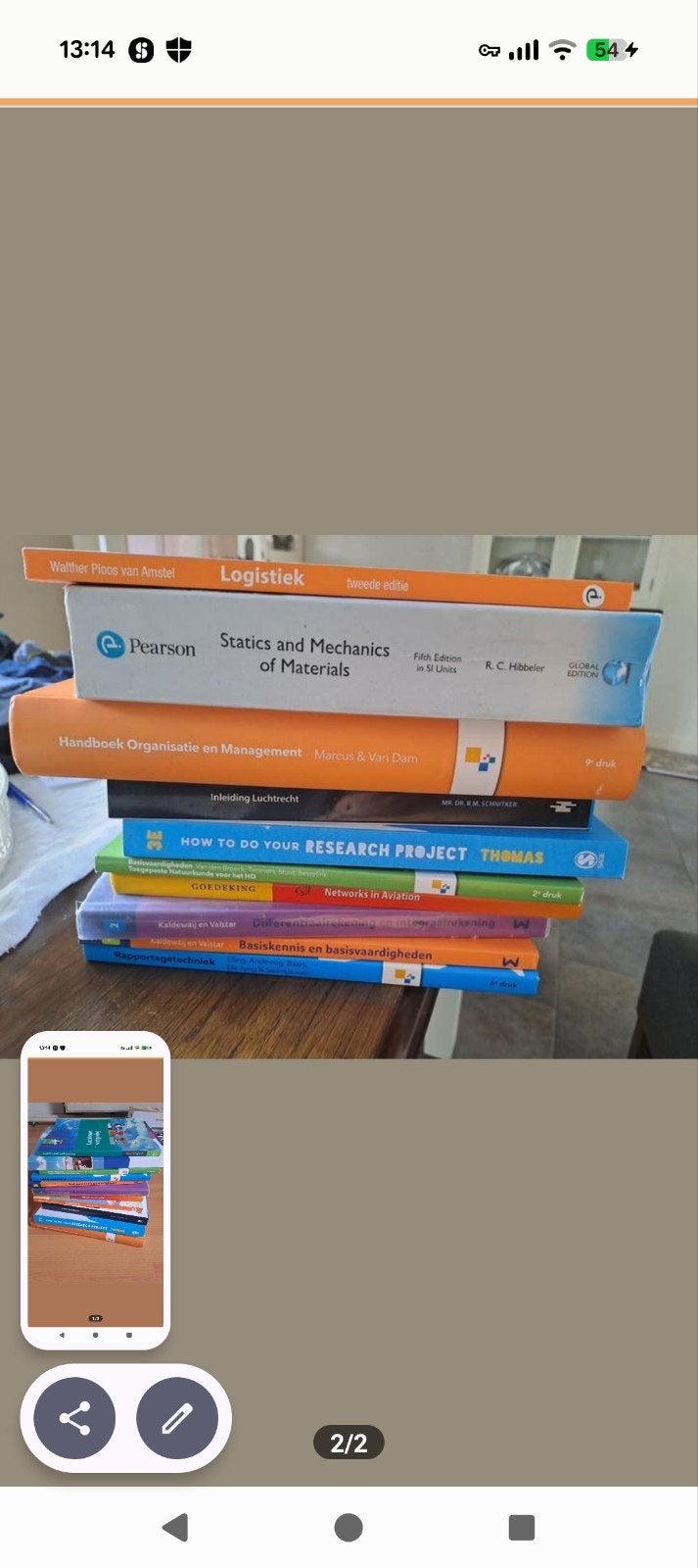 Te koop HBO-aviation studieboeken 1e jaar., Ophalen of Verzenden, Beta, Zo goed als nieuw, HBO