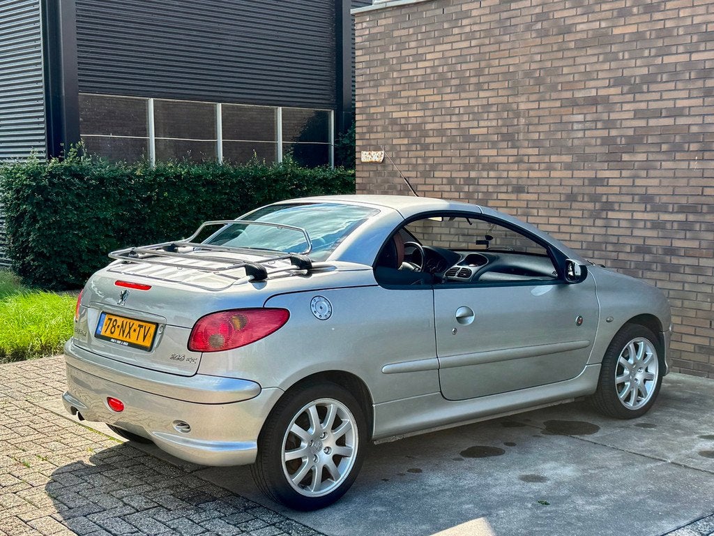 Peugeot 206 CC 1.6-16V 2004 Roland Garros Leder Bagagerek, Auto's, Peugeot, Voorwielaandrijving, Gebruikt, 4 cilinders, Cabriolet