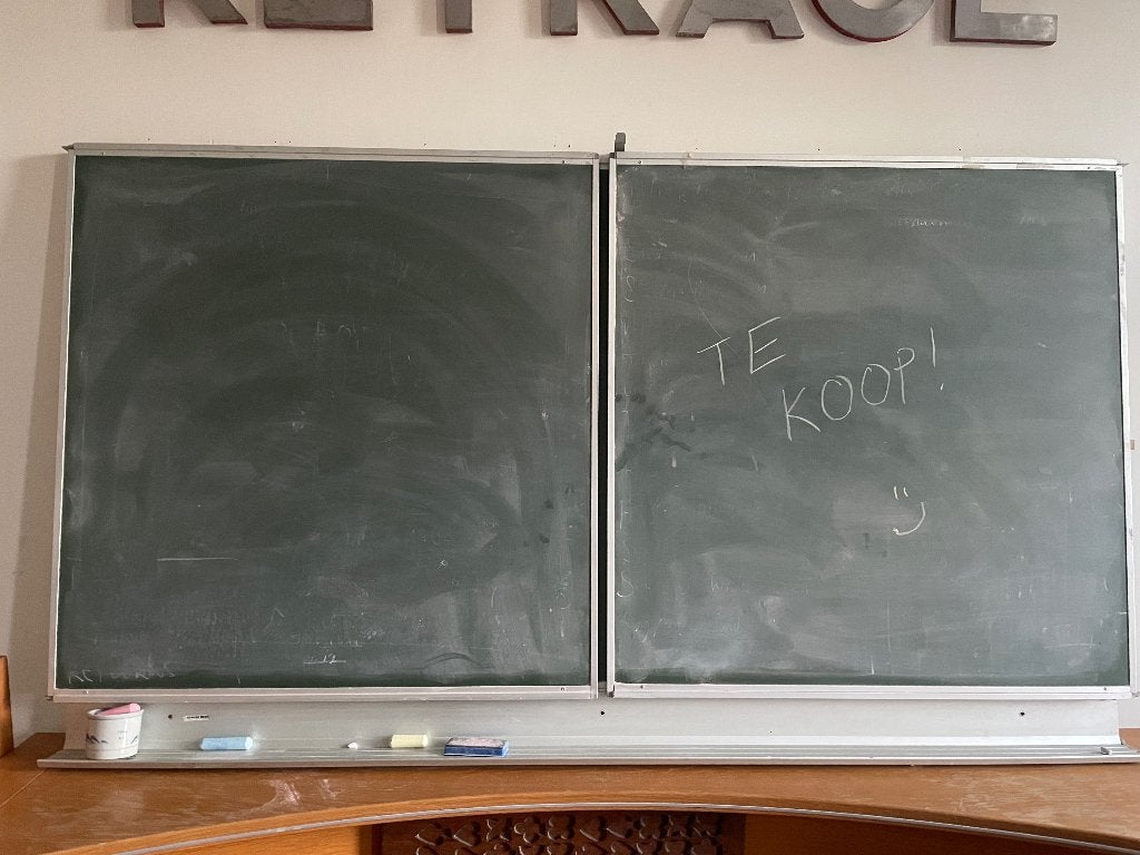 Schoolbord krijtbord, Diversen, Schoolborden, Ophalen, Zo goed als nieuw, Krijtbord