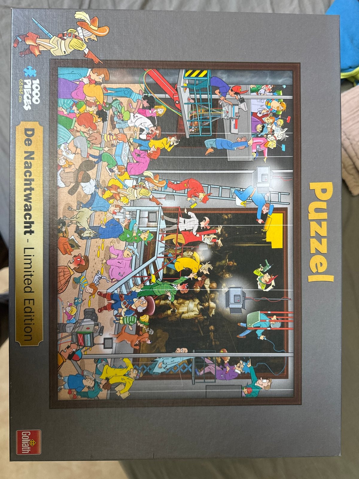 Goliath De Nachtwacht Puzzel - Limited Edition 1000 stukjes, Ophalen of Verzenden, 500 t/m 1500 stukjes, Zo goed als nieuw, Legpuzzel