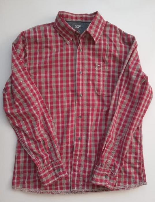 Hilfiger Denim rood geruit overhemd, maat XL, Oosterveldweg 15, 7274 DZ, Verzenden, Tommy Hilfiger, Nieuw