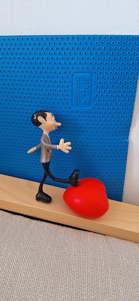 Mr. Bean Buigfiguur met Teddy & Rood Hart, Ophalen of Verzenden, Gebruikt