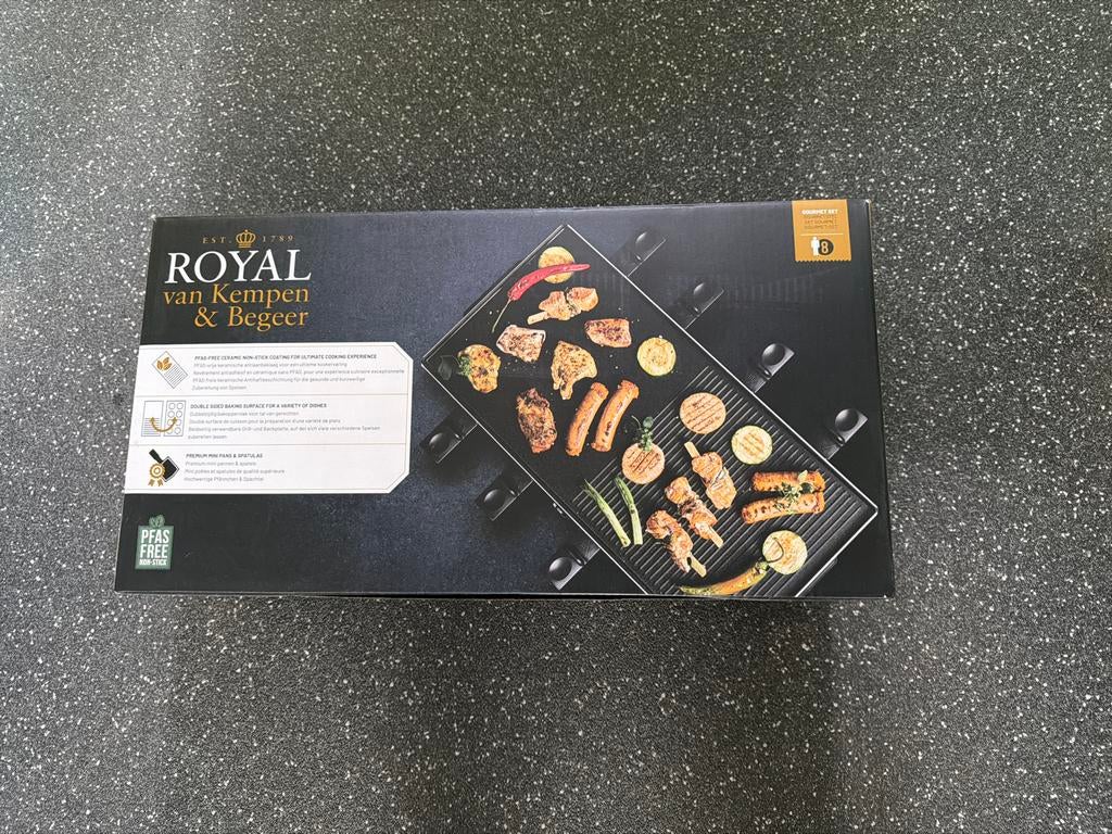 Royal van Kempen & Begeer Gourmetset - PFAS-vrij, Witgoed en Apparatuur, Gourmetstellen, Ophalen, Nieuw, 8 personen of meer