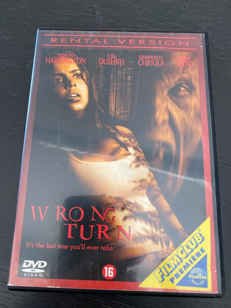Wrong Turn DVD - Spannende Horrorfilm, Vanaf 16 jaar, Ophalen of Verzenden, Gebruikt, Gore